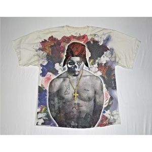 Vintage Dissizit 2 Pac T-Shirt Hip-Hop Rap Tee Size XL Tupac Shakur